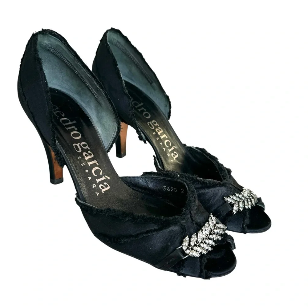 Pedro Garcia Swarovski Crystal Heels D’Orsay Pumps